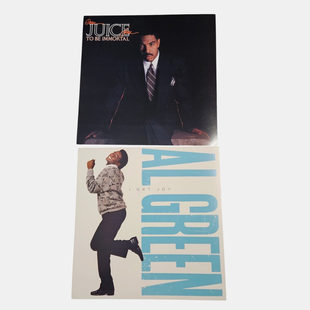 Al Green I Get Joy/ Oran 'Juice' Jones Vintage 1989 Funk R&B Promo Poster 12x12